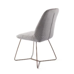 Urban Lifestyle Eetkamerstoel Lyndon - Grey, H Frame Brons -Puur Woood Winkel 1000040657 0103