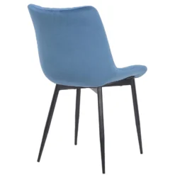 CLP Eetkamerstoel Rahden Fluweel - Blauw -Puur Woood Winkel 1000041557 0103