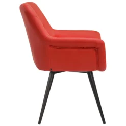 CLP Eetkamerstoel Langford Kunstleer - Oranje -Puur Woood Winkel 1000041559 0102