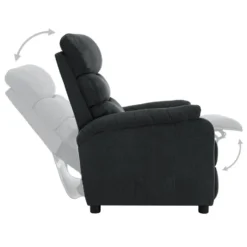 VidaXL Fauteuil Elektrisch Verstelbaar Stof Donkergrijs -Puur Woood Winkel 1000041986 0103