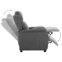VidaXL Fauteuil Elektrisch Verstelbaar Stof Lichtgrijs -Puur Woood Winkel 1000042001 0102