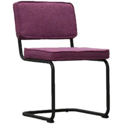 Industriële Eetkamerstoel Remo Paars - Stof - Paars