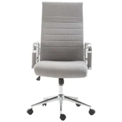 CLP Bureaustoel Columbus Stof - Zilverkleurig -Puur Woood Winkel 1000043387 0101