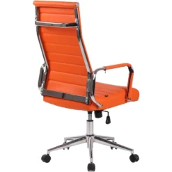 CLP Bureaustoel Columbus Kunstleder - Oranje -Puur Woood Winkel 1000043397 0103