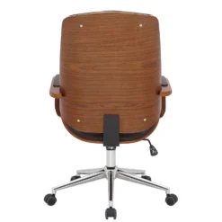 CLP Bureaustoel Yankton - Bruin -Puur Woood Winkel 1000043401 0103