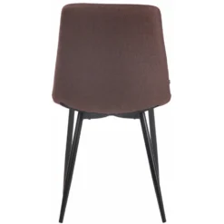 CLP Set Van 4 Eetkamerstoelen Telde Stof - Bruin -Puur Woood Winkel 1000043420 0103