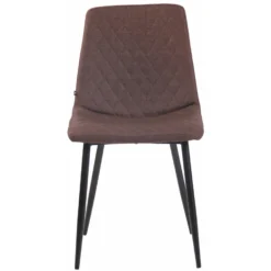 CLP Set Van 4 Eetkamerstoelen Telde Stof - Bruin