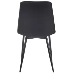 CLP Set Van 4 Eetkamerstoelen Telde Stof - Zwart -Puur Woood Winkel 1000043421 0103