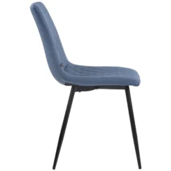 CLP Eetkamerstoel Telde Stof - Blauw -Puur Woood Winkel 1000043427 0102