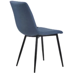 CLP Eetkamerstoel Telde Stof - Blauw -Puur Woood Winkel 1000043427 0103