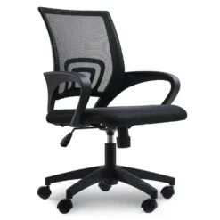 ACAZA Bureaustoel - In Hoogte Verstelbare Stoel - Netbekleding - Zwart