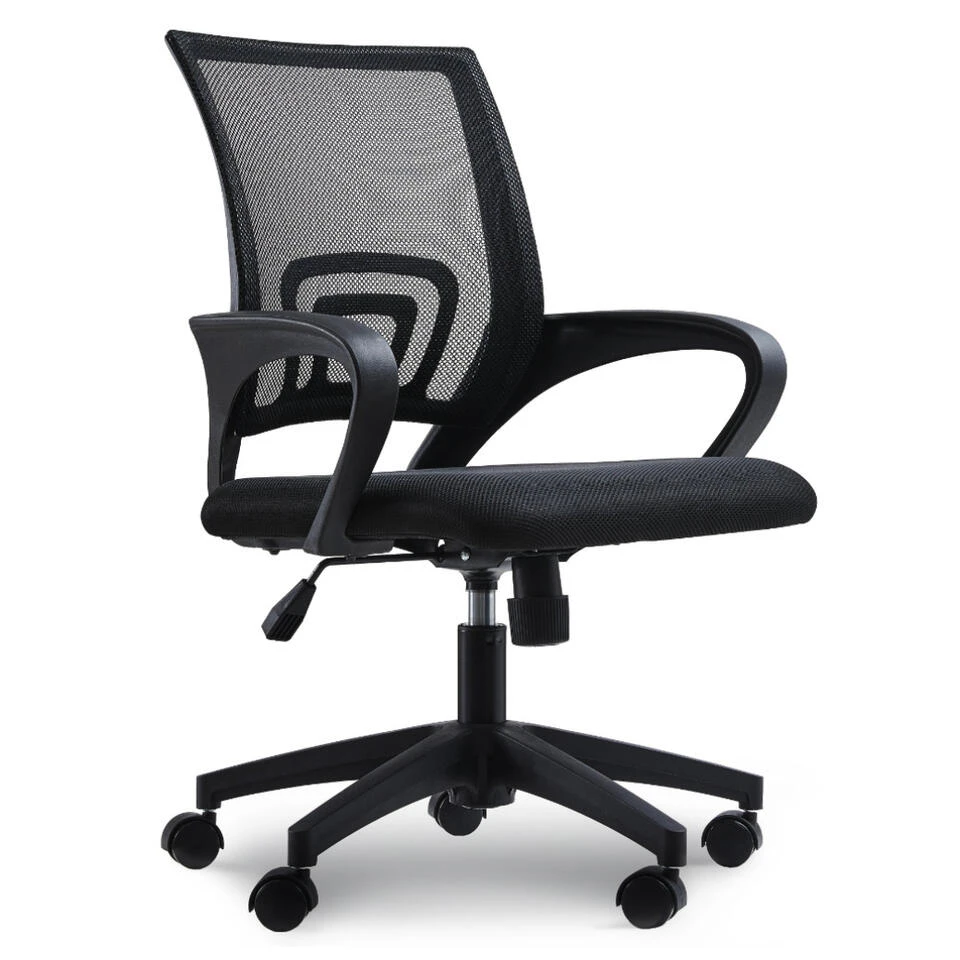 ACAZA Bureaustoel - In Hoogte Verstelbare Stoel - Netbekleding - Zwart 1 ACAZA Bureaustoel - In Hoogte Verstelbare Stoel - Netbekleding - Zwart