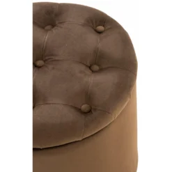 Clp Poef Pantine Bruin -Puur Woood Winkel 1000045333 0103