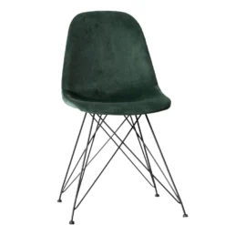 Giga Meubel Stoel Velvet Groen - Set Van 2 - 44x45x82.7cm - Jamie