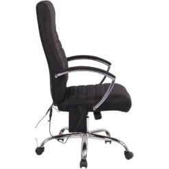 Clp Bureaustoel Valais Met Massage Functie Stof - Zwart -Puur Woood Winkel 1000046388 0102