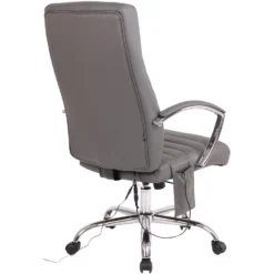 Clp Bureaustoel Valais Met Massage Functie Kunstleer - Grijs -Puur Woood Winkel 1000046389 0103