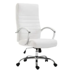 Clp Bureaustoel Valais Kunstleer - Wit