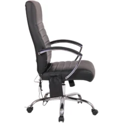 Clp Bureaustoel Valais Met Massage Functie Kunstleer - Zwart -Puur Woood Winkel 1000046402 0102