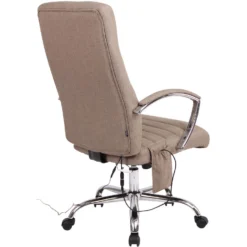 Clp Bureaustoel Valais Met Massage Functie Stof - Taupe -Puur Woood Winkel 1000046412 0103