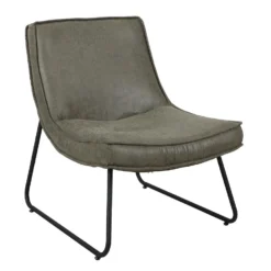 Industriële Fauteuil Groen Lowen Eco Leer - Leder - Groen