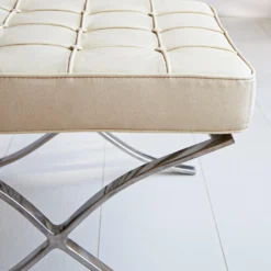 Expo Hocker Creme Premium Leer - Leder - Crème -Puur Woood Winkel 1000049294 0102