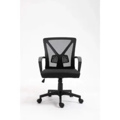 Bureaustoel Madrid - Hoogte Verstelbaar - Ergonomisch - Zwart -Puur Woood Winkel 1000050251 0102