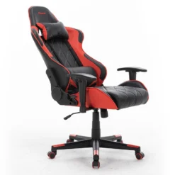 Gamestoel Nevada - Zwart / Rood - Gaming Stoel - Bureaustoel -Puur Woood Winkel 1000050253 0103