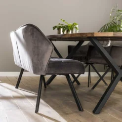 Hoyz - Eetkamerbank Raster - 180cm Breed - 2 Personen - Grijs -Puur Woood Winkel 1000051489 0102