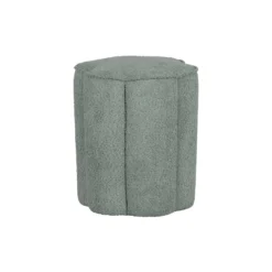 WOOOD Ollie Poef - Polyester - Aqua - 46x40x40 -Puur Woood Winkel 1000052553 0103