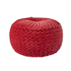 Giga Meubel Poef Rond Roze - 50x50x50cm - Poef Maaike