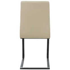 CLP Eetkamerstoel Belley Kunstleder Crème -Puur Woood Winkel 1000053625 0103