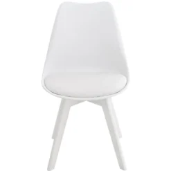 CLP Eetkamerstoel Linares Wit Frame Wit -Puur Woood Winkel 1000053628 0101