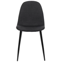 CLP Eetkamerstoel Napier Stof Zwart -Puur Woood Winkel 1000053644 0101