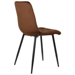 CLP Eetkamerstoel Tilde Fluweel Bruin -Puur Woood Winkel 1000053664 0103