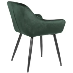 CLP Eetkamerstoel Emia Fluweel Groen -Puur Woood Winkel 1000053734 0103