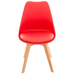 CLP Eetkamerstoel Linares Rood -Puur Woood Winkel 1000053760 0101