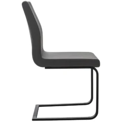 CLP Eetkamerstoel Belley Kunstleder Grijs -Puur Woood Winkel 1000053774 0102