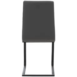 CLP Eetkamerstoel Belley Kunstleder Grijs -Puur Woood Winkel 1000053774 0103