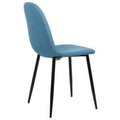 CLP Eetkamerstoel Napier Stof Blauw -Puur Woood Winkel 1000054346 0102