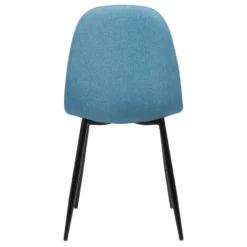 CLP Eetkamerstoel Napier Stof Blauw -Puur Woood Winkel 1000054346 0103