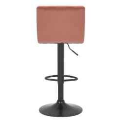 CLP Barkruk Jamie Fluweel Roze -Puur Woood Winkel 1000055008 0103