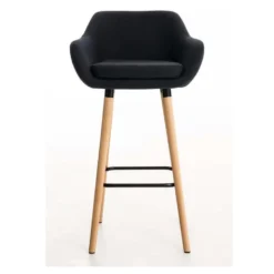 Ocazi Oslo Barkruk – Stof – Zwart -Puur Woood Winkel 1000055861 0102