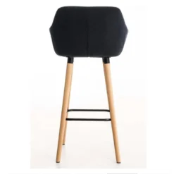 Ocazi Oslo Barkruk – Stof – Zwart -Puur Woood Winkel 1000055861 0103