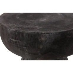 WOOOD Borre Kruk - Hout - Zwart - 40x28x28 -Puur Woood Winkel 1000057577 0103