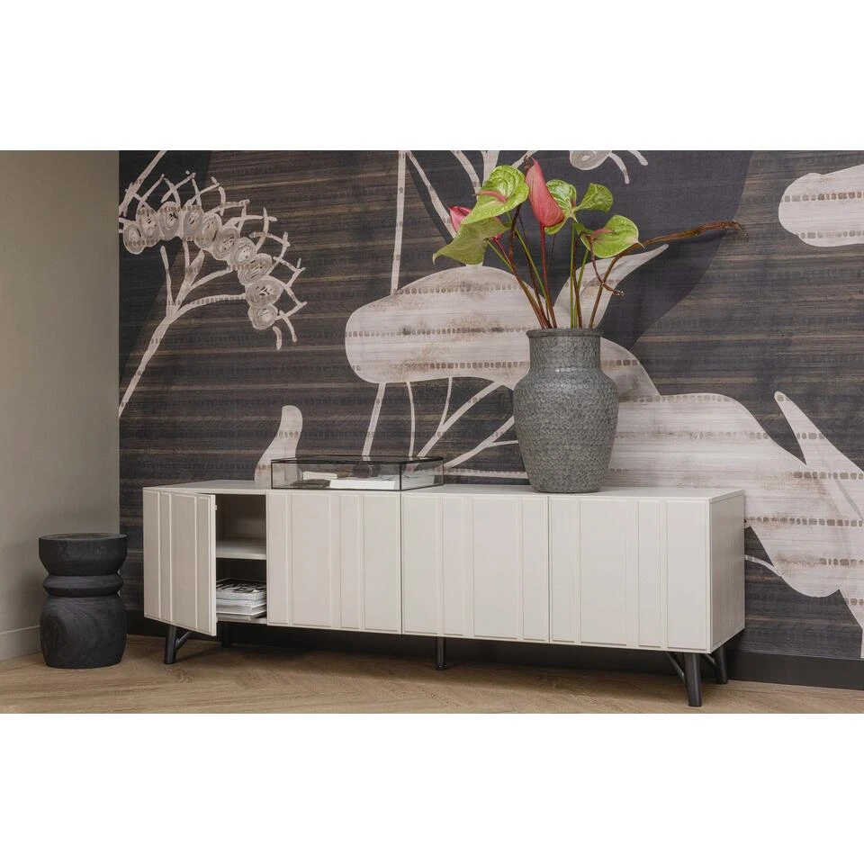 WOOOD Kruk Bikkel - Hout - Zwart - 40x28x28 3 WOOOD Kruk Bikkel - Hout - Zwart - 40x28x28 - Afbeelding 3