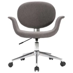 VidaXL Eetkamerstoelen Draaibaar 2 St Stof Grijs -Puur Woood Winkel 1000060895 0102