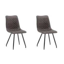Furnihaus Eetkamerstoel Kick - Antraciet - Set Van 2
