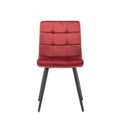 Furnihaus Eetkamerstoel Collin Velvet Bordeaux -Puur Woood Winkel 1000061051 0102