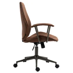 Clp Bureaustoel Nampa Kunstleder Bruin -Puur Woood Winkel 1000062577 0102