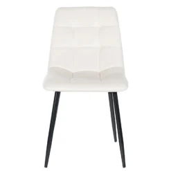 CLP Eetkamerstoel Antibes Fluweel Crème -Puur Woood Winkel 1000063058 0102